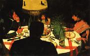 Felix Vallotton Dinner painting